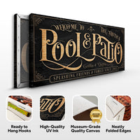 Personalized Pool & Patio Sign II