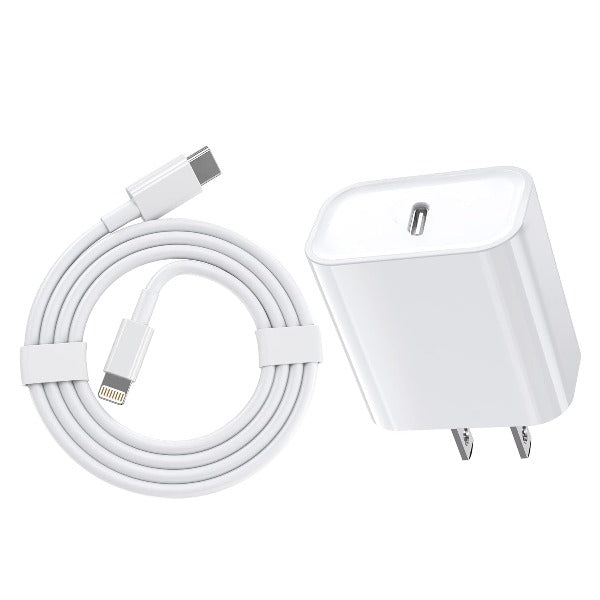 iPhone Fast charger, 20W, USB Type C Fast Charging Block Power Delivery Apple Fast Charger Lightning Charger with Lightning Cable for iPhone
