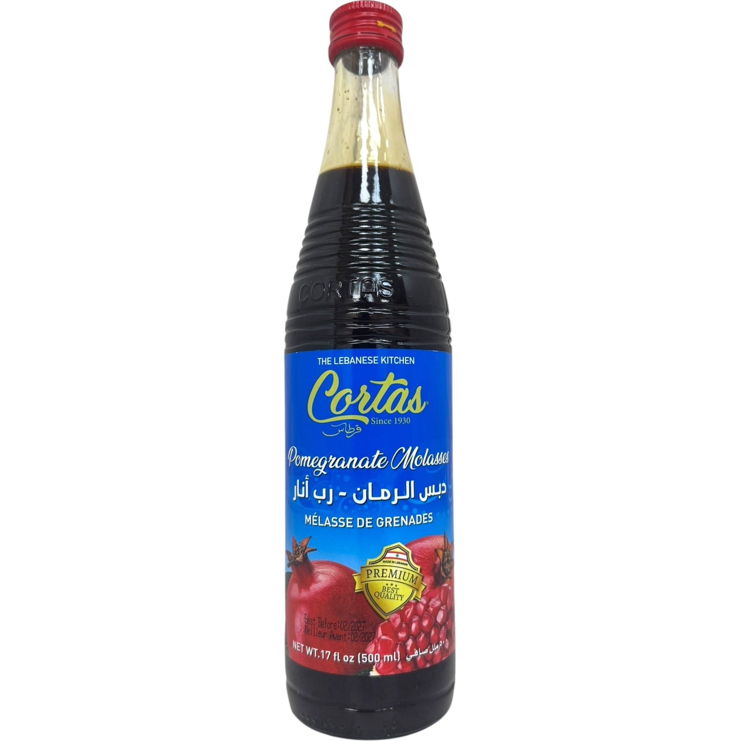 Cortas Pomegranate Molasses 500g - Authentic Middle Eastern Flavor for Cooking and Dressings
