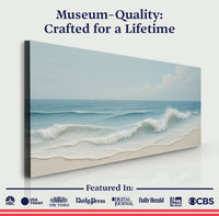 Serene Ocean Wave Coastal Wall Art VIII