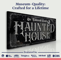 Personalized Haunted House Halloween Sign III