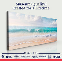 Serene Ocean Wave Coastal Wall Art XII