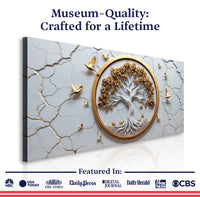 3D Celtic Tree of Life Wall Art - White