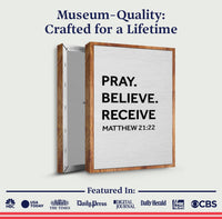 Matthew 21:22 - Pray Believe Receive Faith Sign