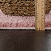 Judy Pink  Plush Washable Area Rug - Clearance