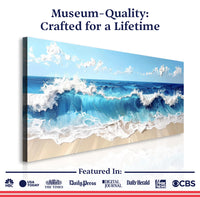 Serene Ocean Wave Coastal Wall Art II