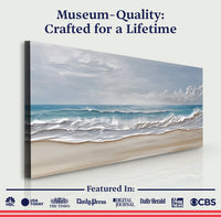 Serene Ocean Wave Coastal Wall Art VII