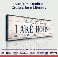 Personalized Lake House Sign V