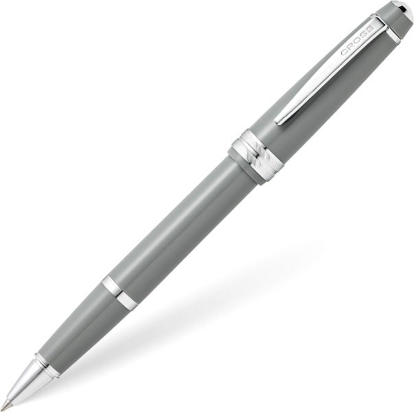 Cross Bailey Light Polished Resin Refillable Gel Ink Rollerball Pen, Medium Rollerball, Includes Premium Gift Box - Glossy Grey