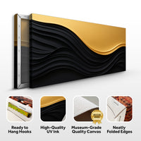Black And Gold Minimalist Abstract VI