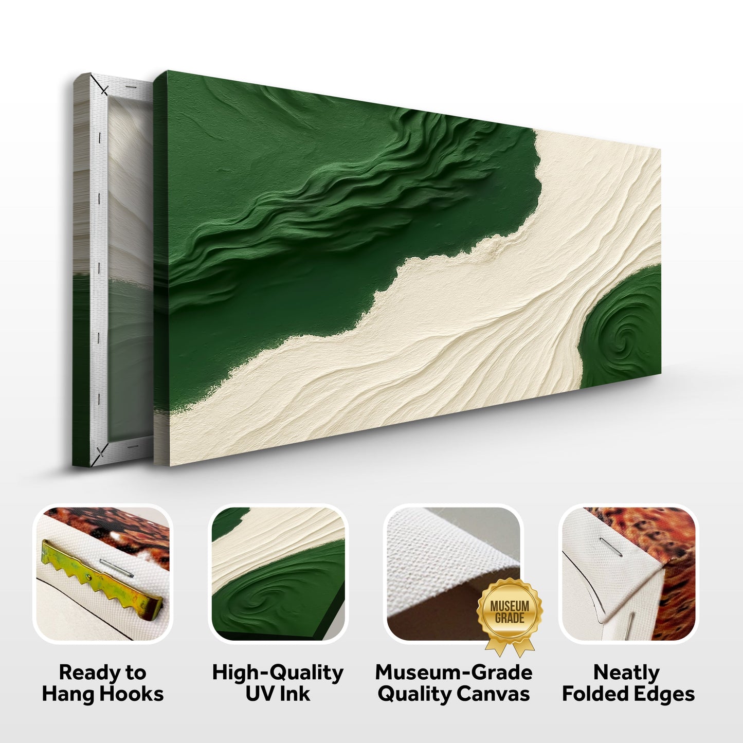 Green Rivers Abstract Wall Art X