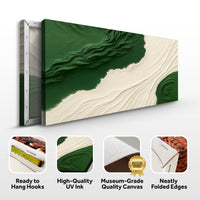 Green Rivers Abstract Wall Art X