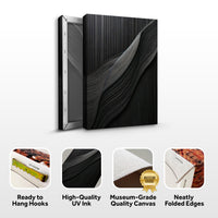 Luxury Black Minimalist Abstract Wall Art
