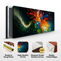 Cosmic Burst Impasto Wall Art