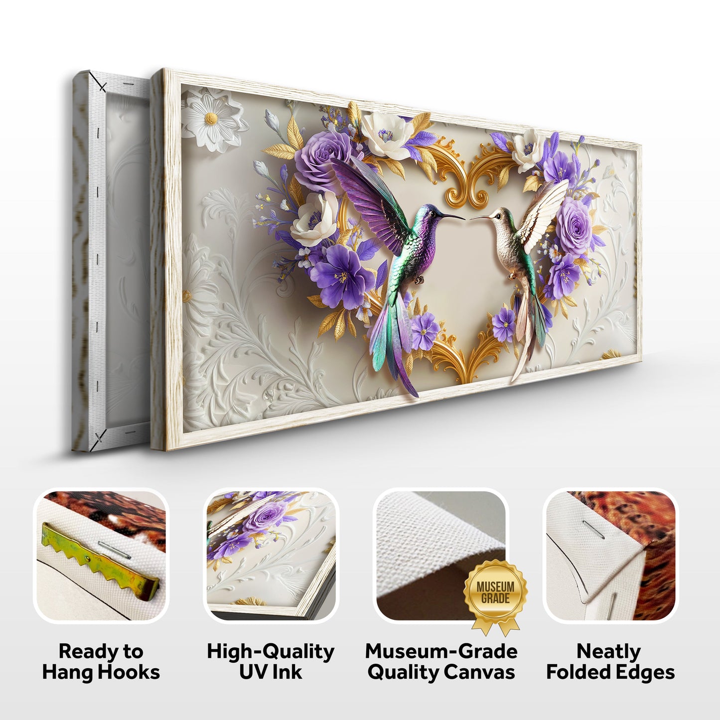 3D Hummingbirds Wall Art III