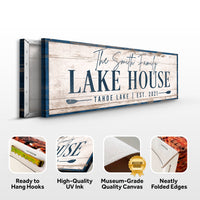 Personalized Lake House Sign V