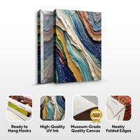 Ocean Waves Impasto Wall Art
