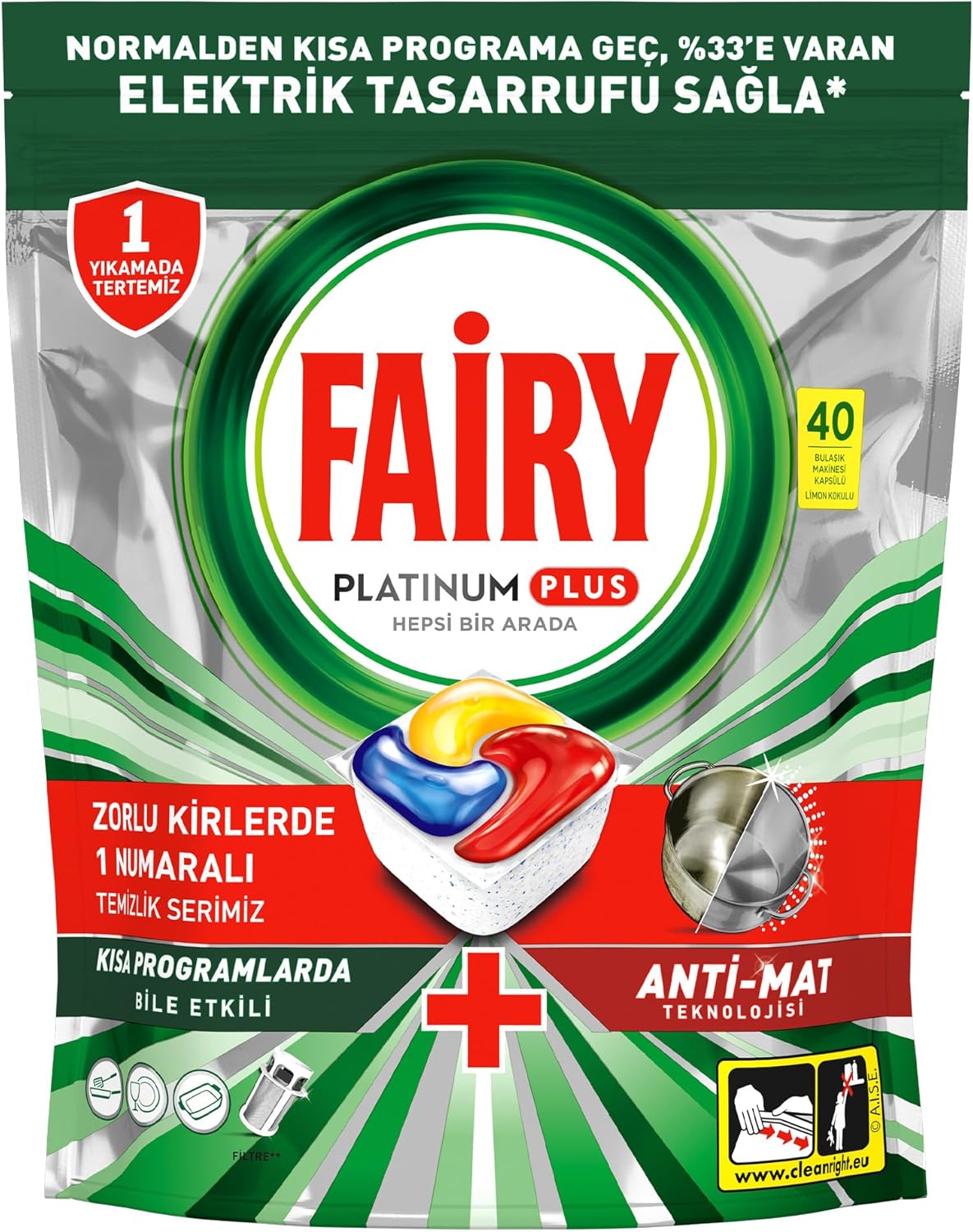 Fairy Dishwasher Tablet 40Pc