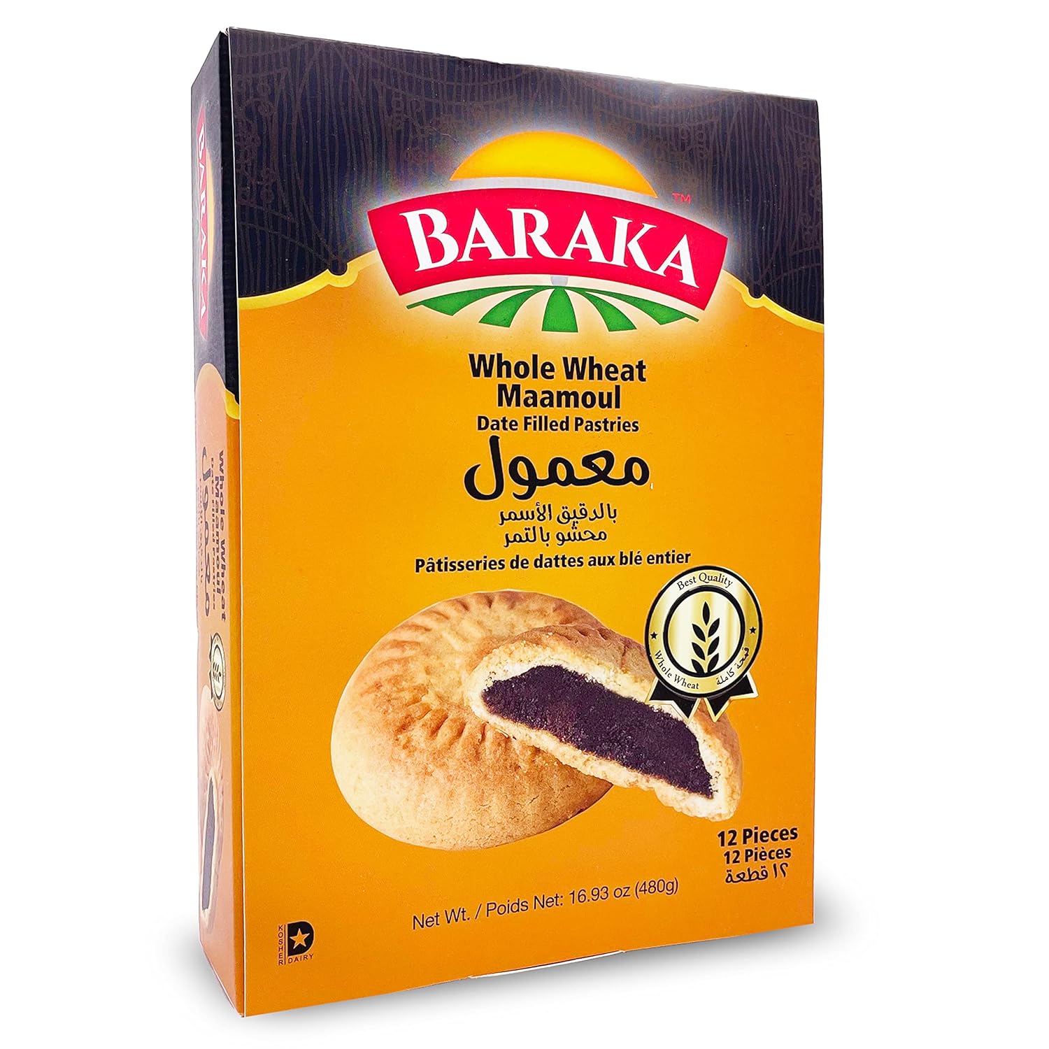Baraka Maamoul Whole Wheat 480G