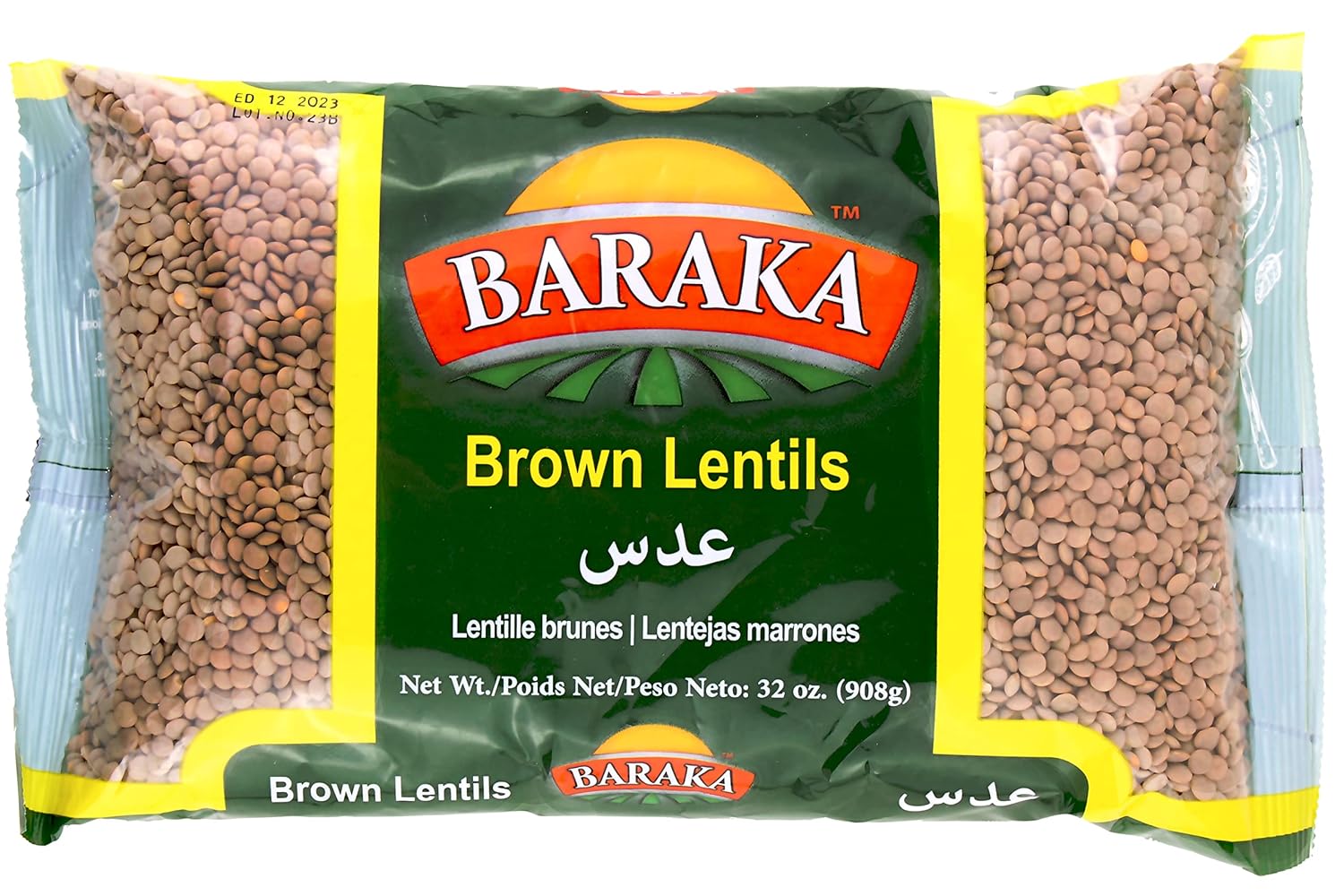 Baraka Brown Lentils 908 Gr