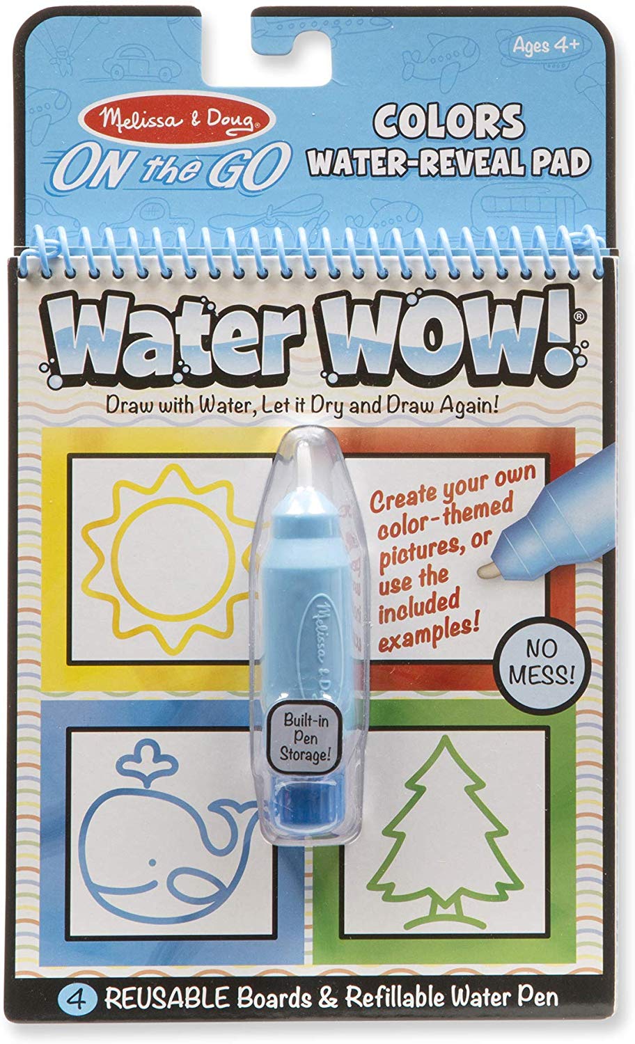 Melissa & Doug On the Go Water Wow! Colors & Shapes Activity Pad