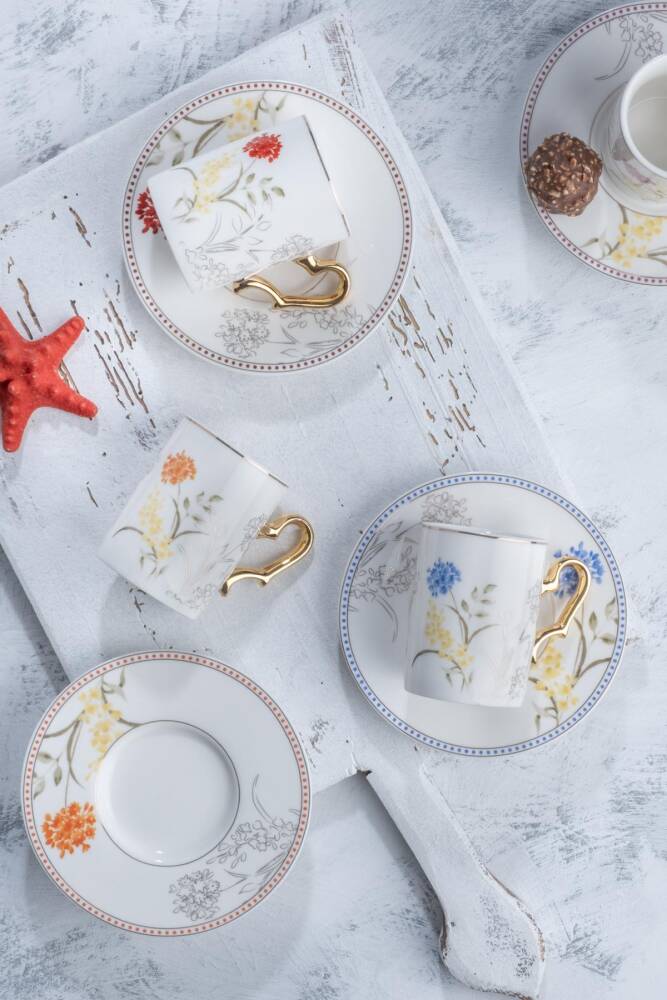 Acar Rivers 6Pcs Turksh Coffe Set