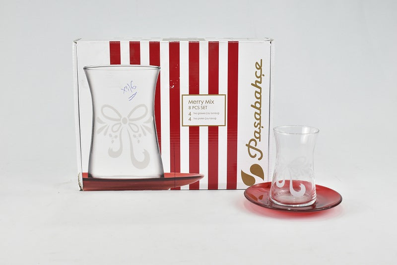Pasabahce Heybeli Tea Set 8Pcs