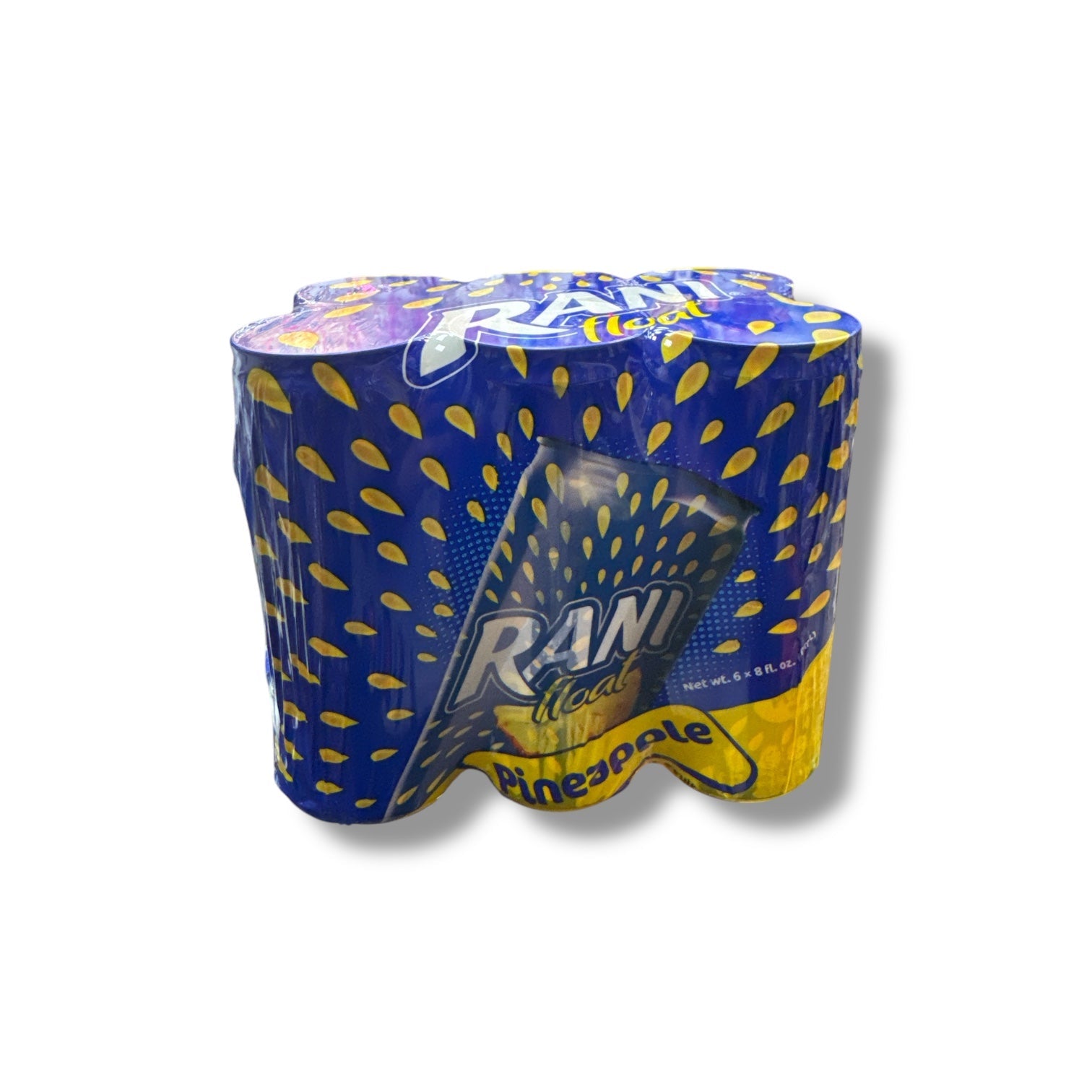 Rani Float Pineapple Drink with Chunks - Refreshing 6 Pack of 240ml Juice with Real Pineapple Pieces