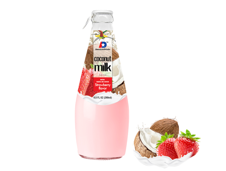 American Dew Strawberry-Milk 290Ml