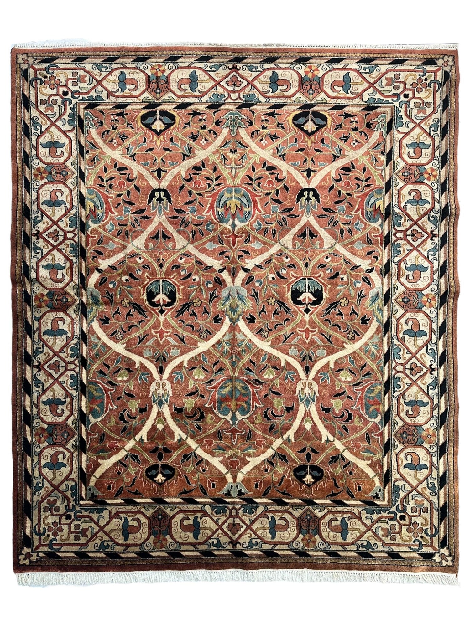 William Morris Hand-Knotted Wool Luxury Handmade Rug - 7'10" x 9'10"