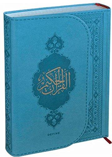 Kur'an-i Kerim (Orta Boy) Turkuaz Termo Deri Miklapli  Bilgisayar Hatli - Quran Mushaf