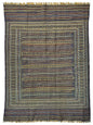 Hand-Woven Afghani Maliki Wool Kilim Rug - 4'5" x 6'