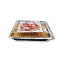 AlBasha Coconut Basbousa Dessert – Fresh Baked Middle Eastern Semolina Cake, 1.65 LB Tray