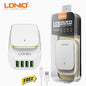 LDNIO 4 USB Port USA Plug 5V 4.4A Travel Charger with 3.3ft iOS Charger & Data Cable