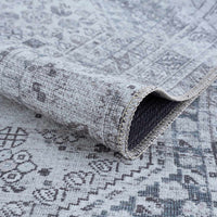 Barny Gray Denim Washable Rug