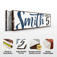 Personalized Party of Family Sign