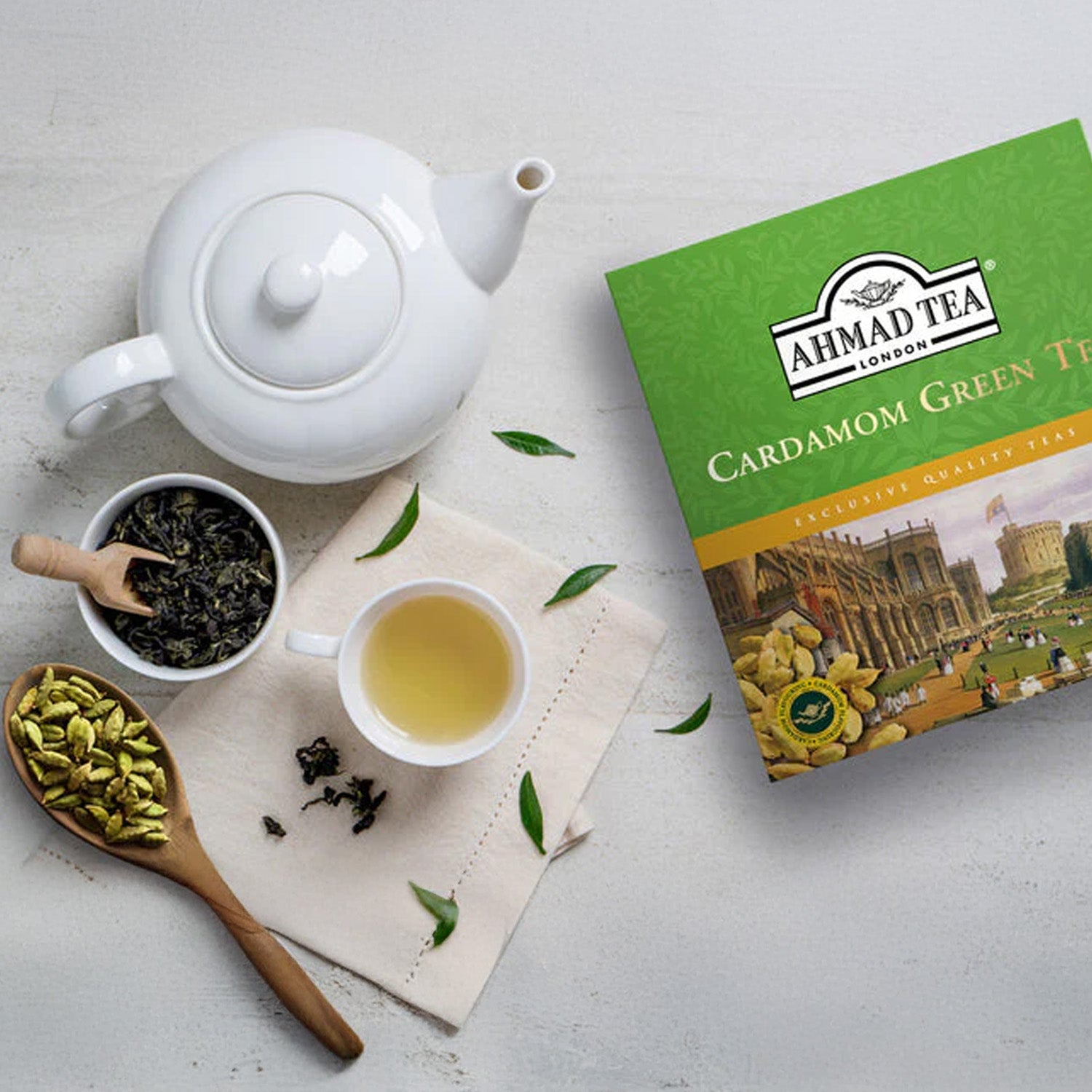 Ahmad Cardamom Green Tea100Tb