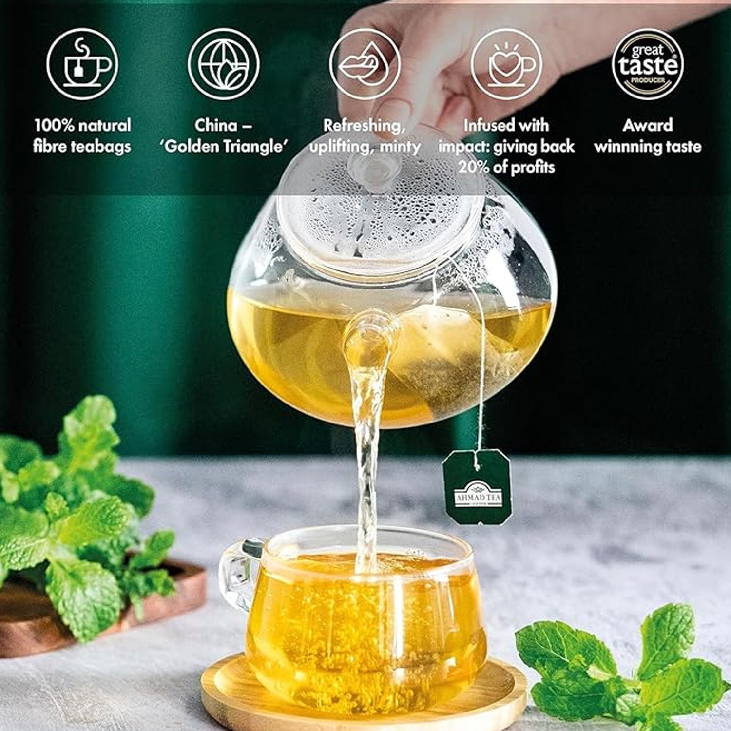 Ahmad Mint Green Tea 100T/B