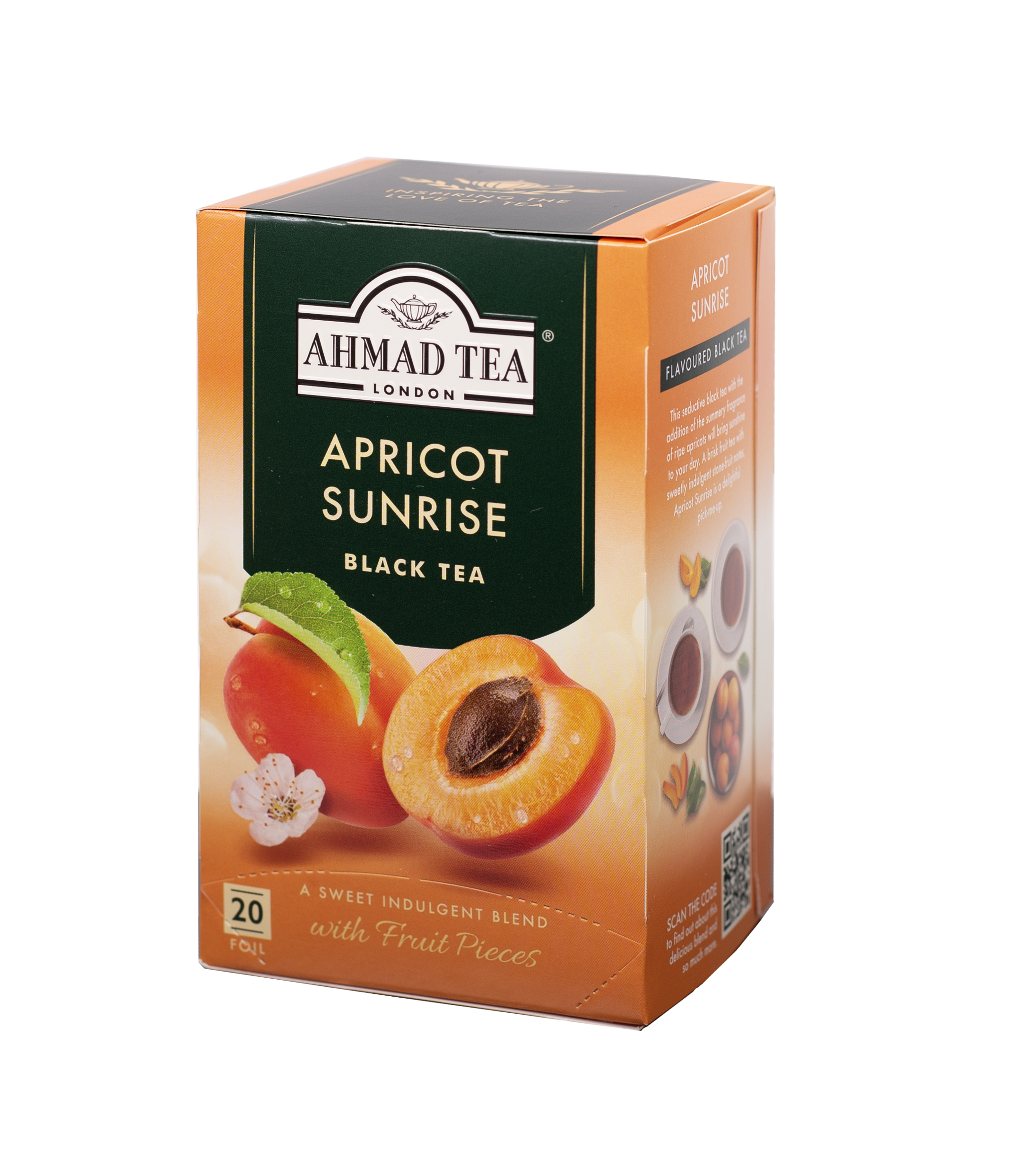 Apricot Sunrise - Black Tea | 20' Tea Bags | Ahmad Tea