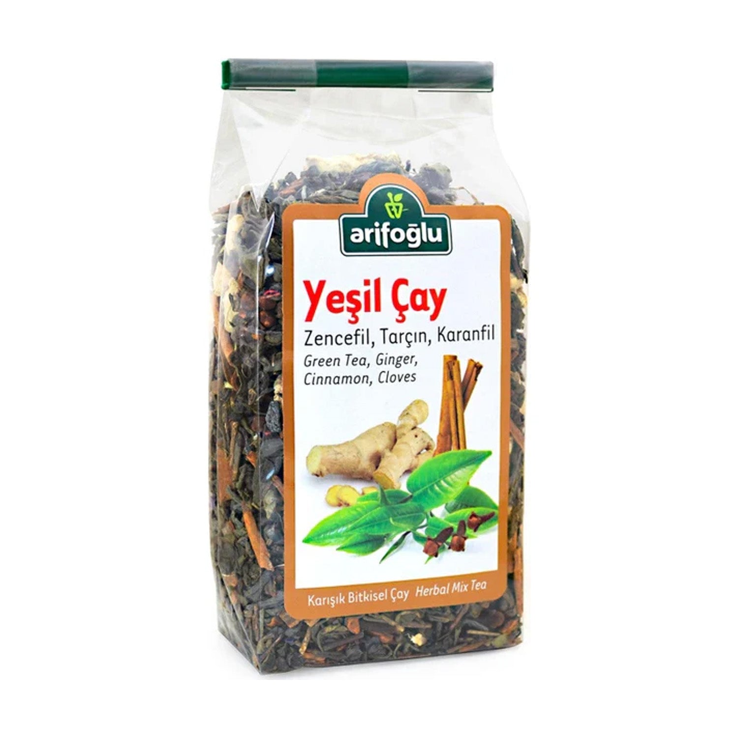 Arifoglu Green Tea Ginger 165G