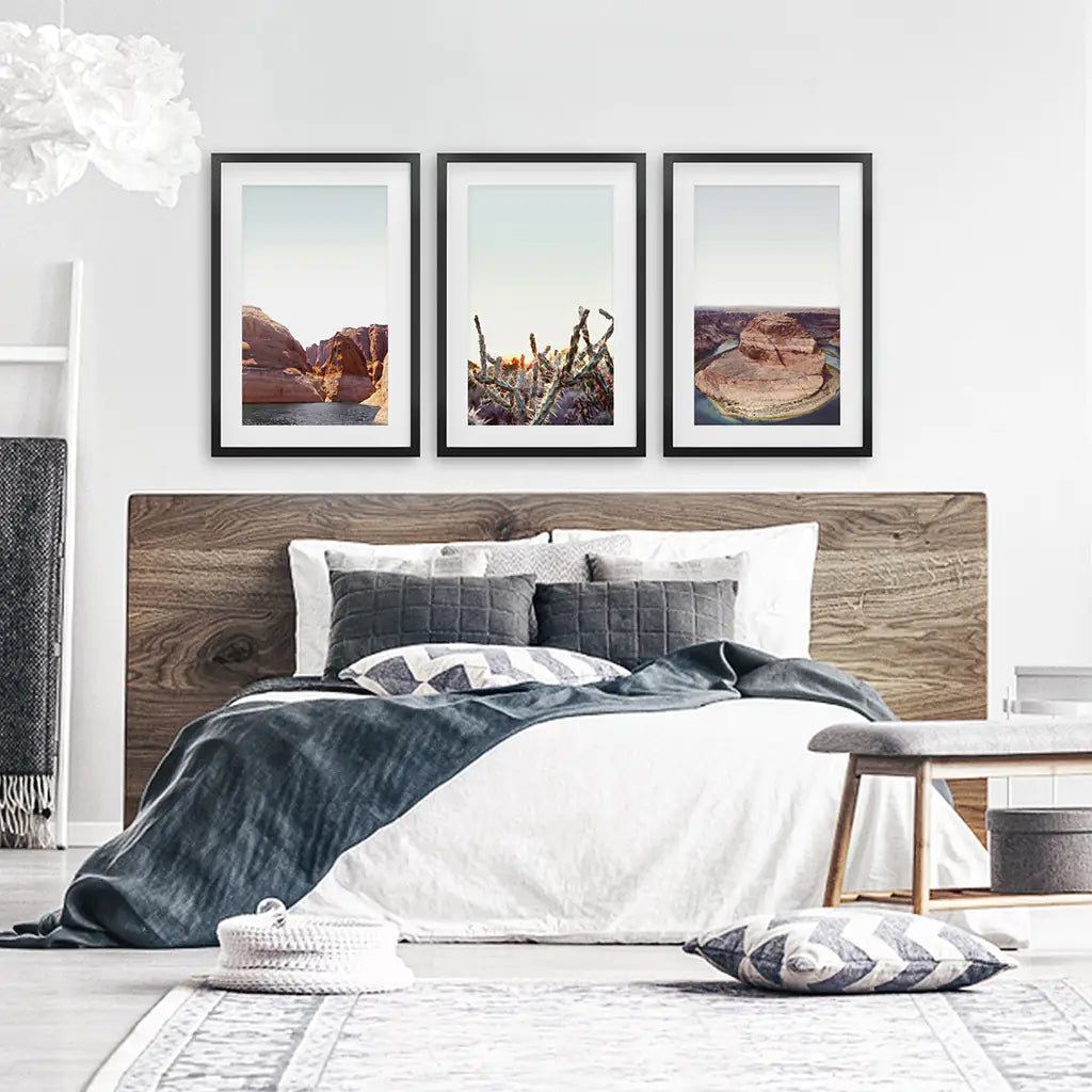 Seyahat Duvar Sanatı. Powell Gölü, Utah. Horseshoe Bend, Arizona.