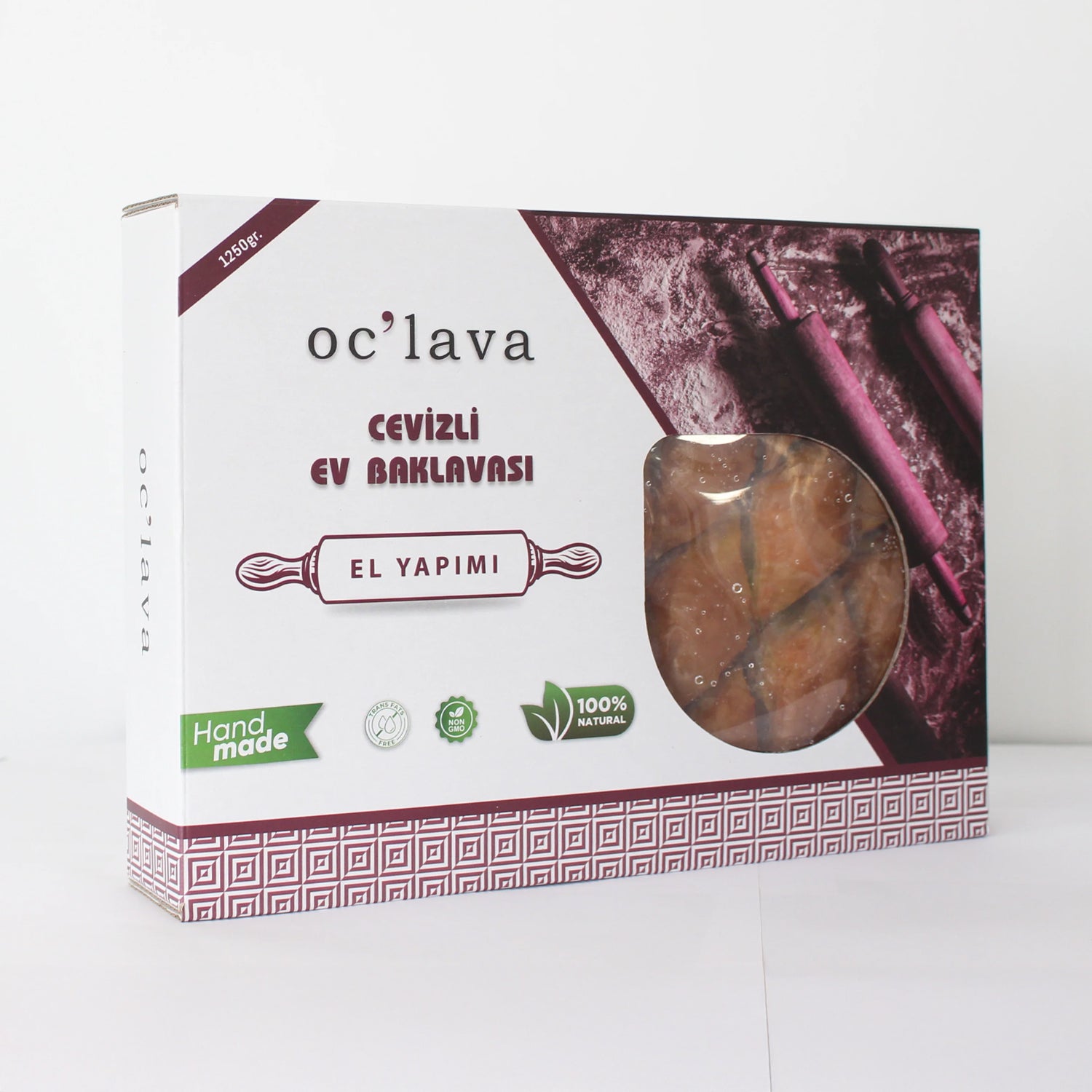 Oclava, Cevizli Ev Baklavasi,Homestyle Baklava with Walnut, Party Pack, 1250gr