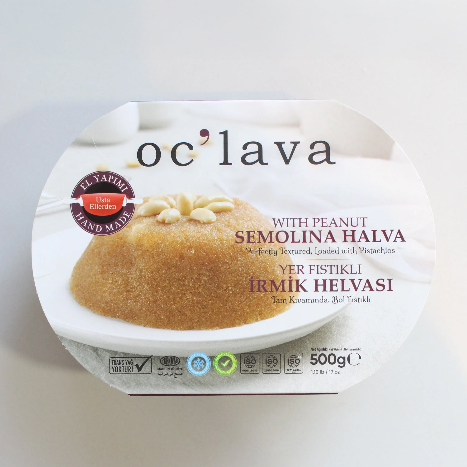 Oclava, Sade Irmik Helvasi, Semolina Halvah with Peanut, 500gr
