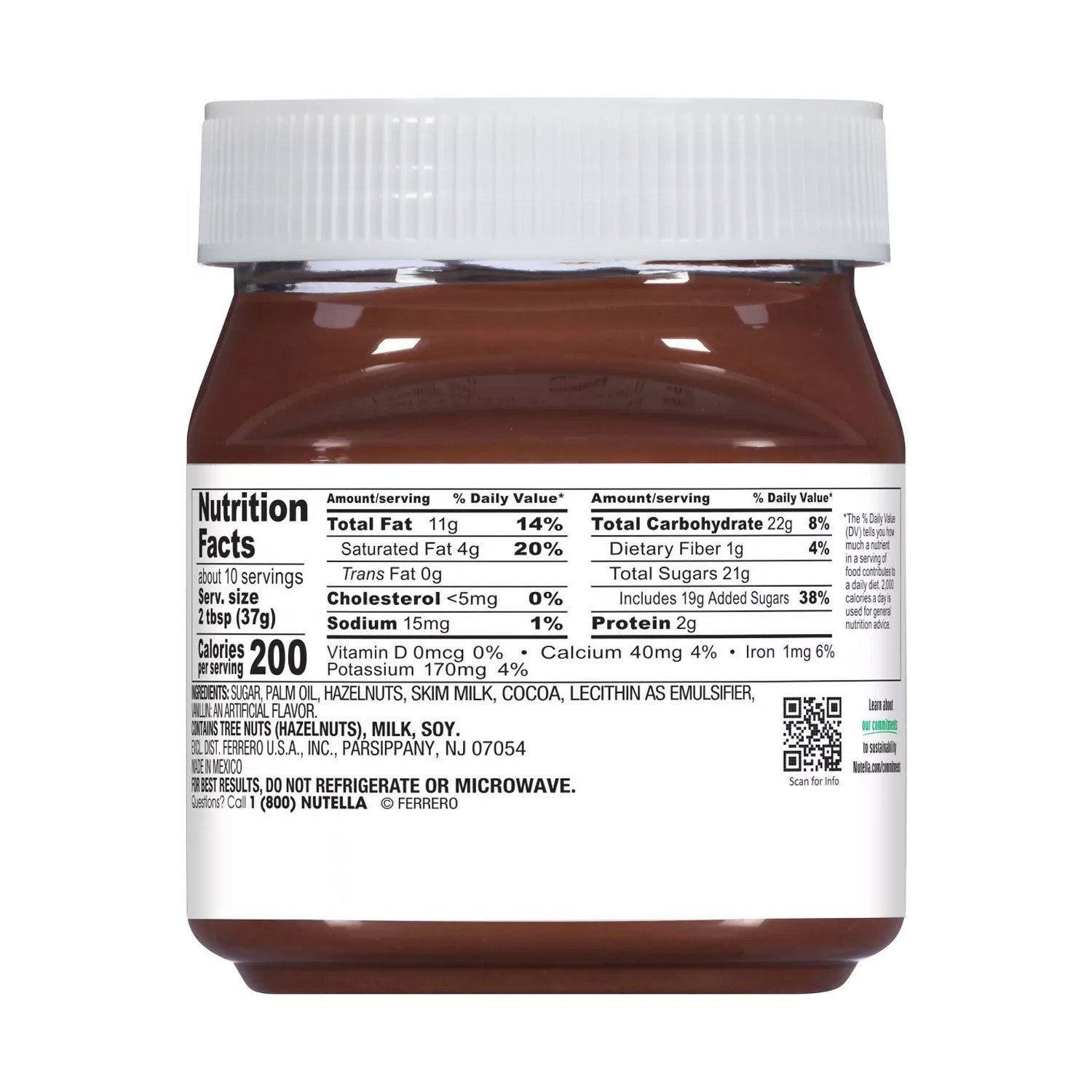 Nutella 371G Plastic