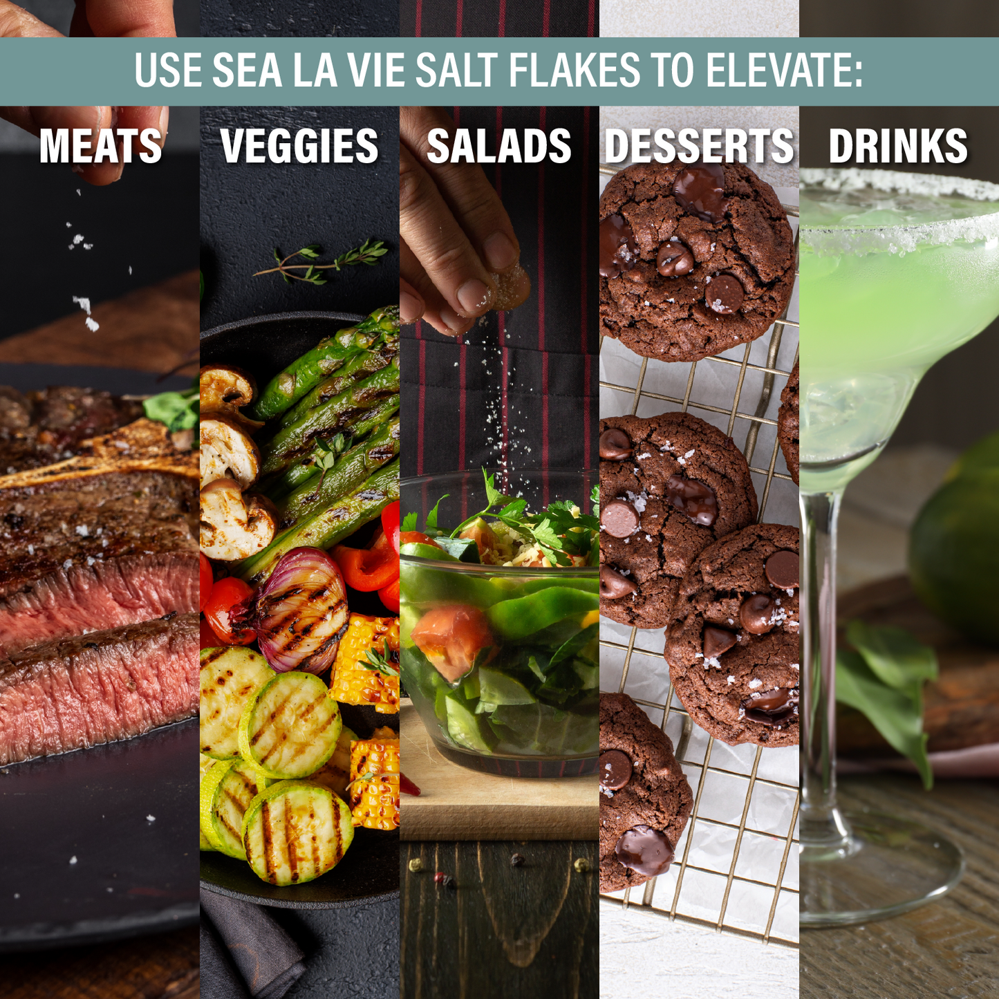 Gourmet Sea Salt Flakes | Natural Sea Salt | Sea La Vie | 3.5 oz