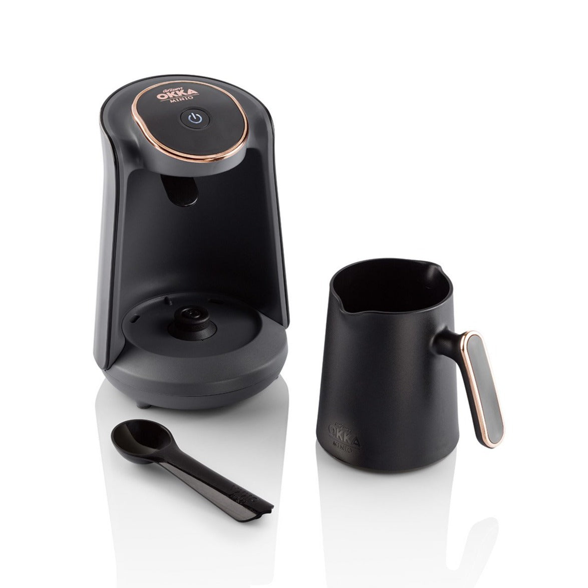 Arzum Okka Minio Automatic Turkish Coffee Maker, Black/Silver