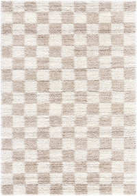 Belita Beige Luxe Shag Area Rug