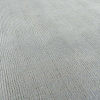 Brockton Solid Light Gray Wool Rug