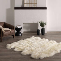 Premium White Soft Sheepskin Rug