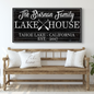 Family Lake House Paddle Sign II